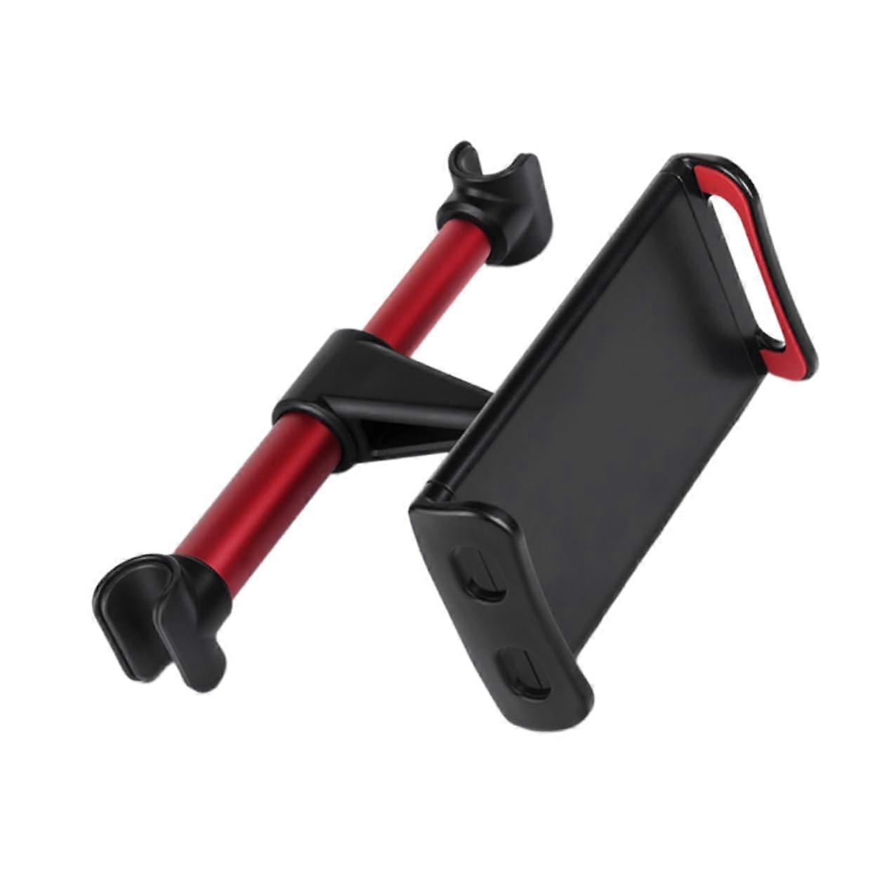 Car Headrest Bracket for Tablets Phones Design for Back Seat Use Easy Installation Compatible with Devices Red