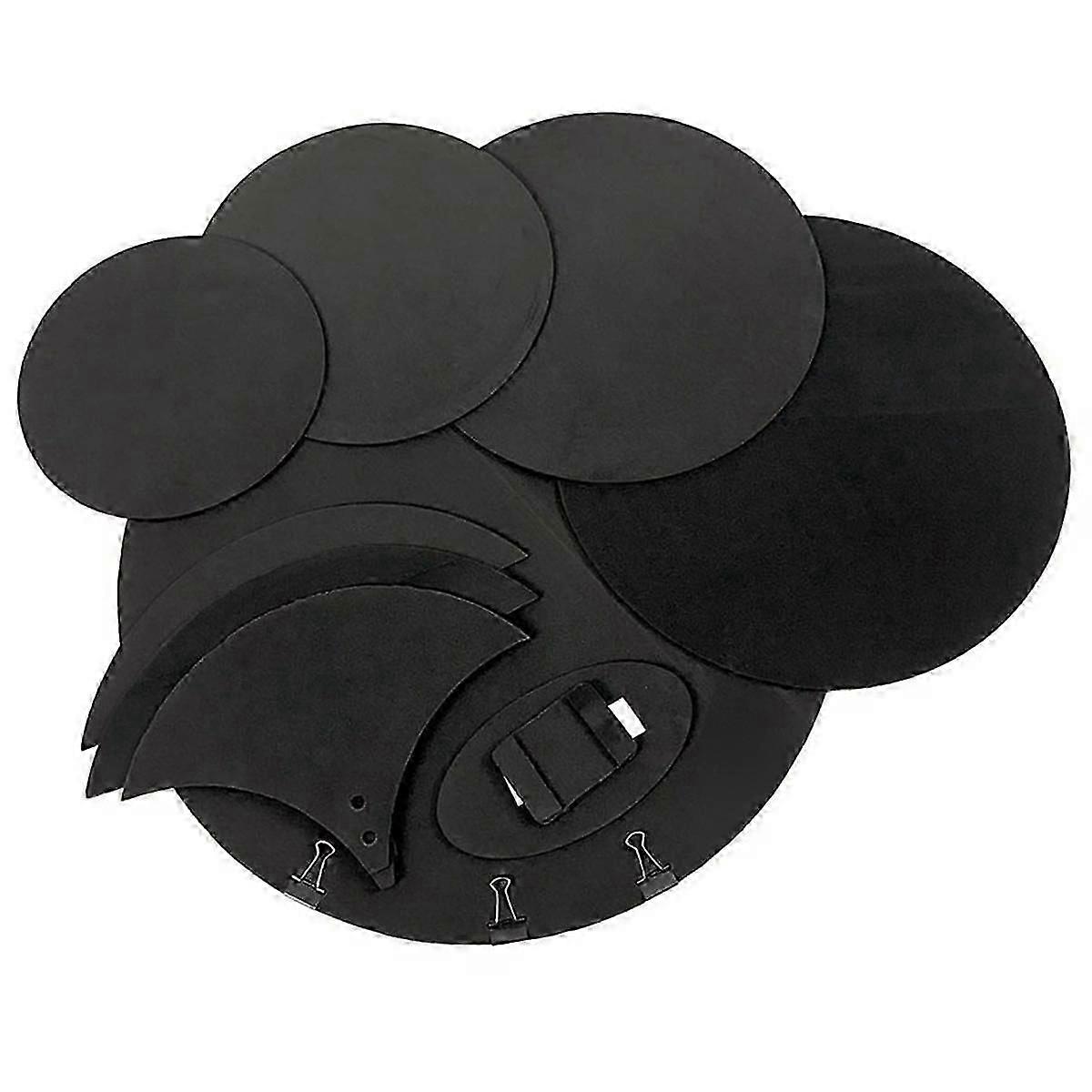 Practice mute pads for drums 10pcs percussion set