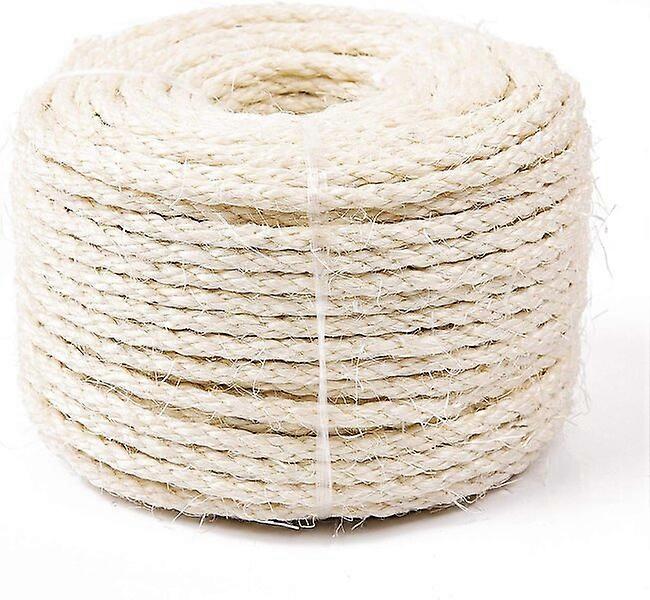 8mm 25m white sisal rope, easily fix your cat tree by yourself