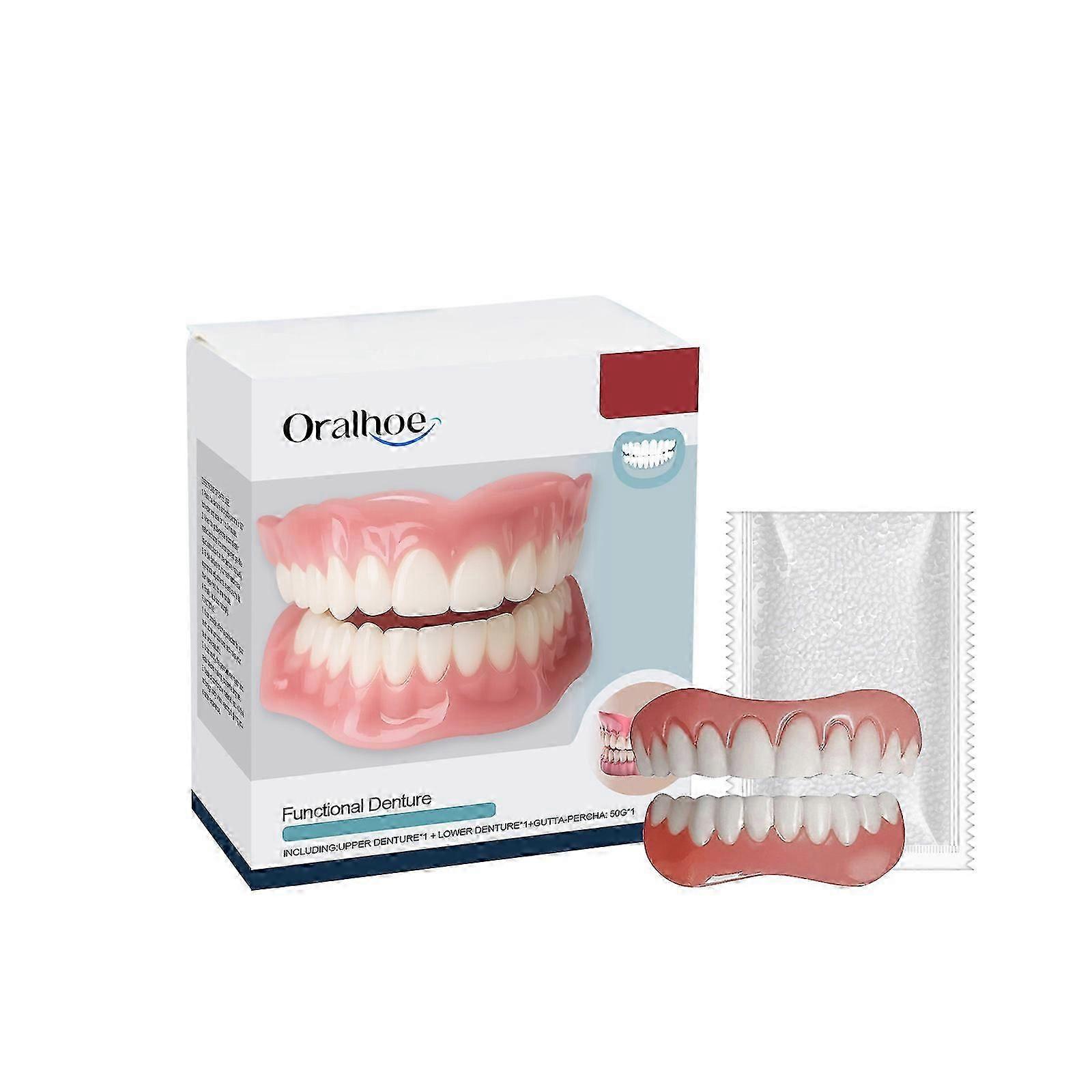 Oralhoe denture modification set improves the beauty of the smile natural fit comfortable material denture decoration
