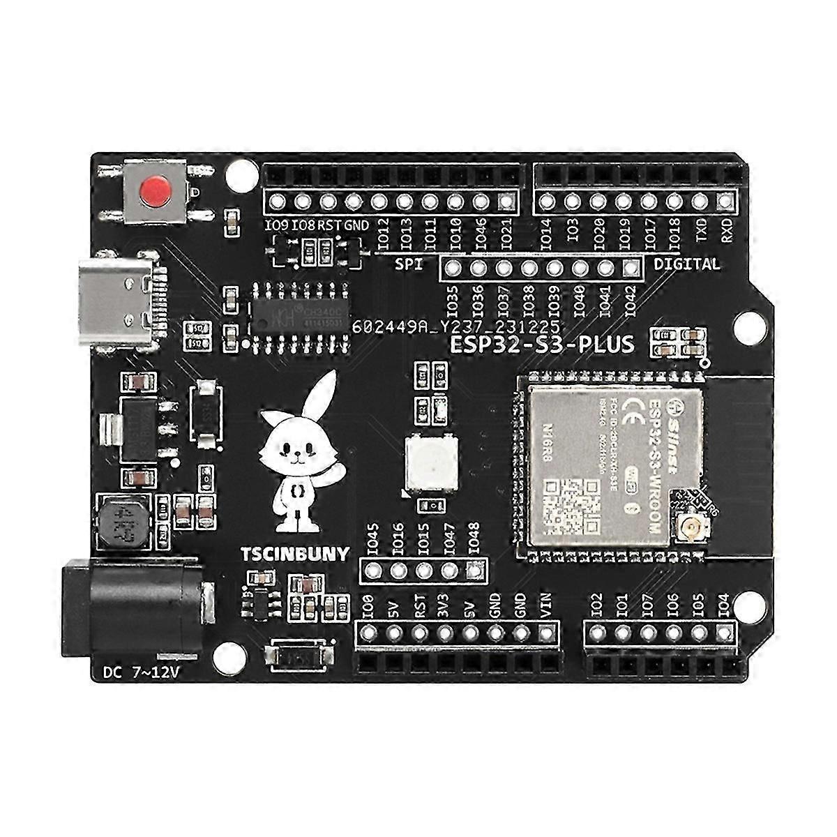 ESP32 S3 PLUS Development Board for IDE/MicroPython Programmable Smart Robot Kit Component Accessor