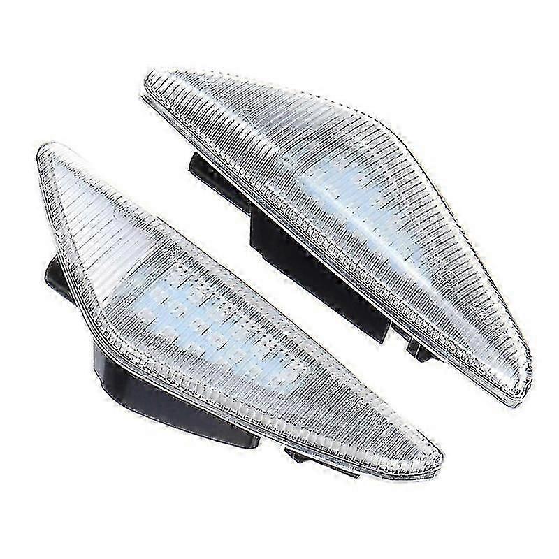 Car Clear LED Side Marker Lights Turn Signal Light Blinker For- E70 X5 F25 X3 E71 X6 2007-2013