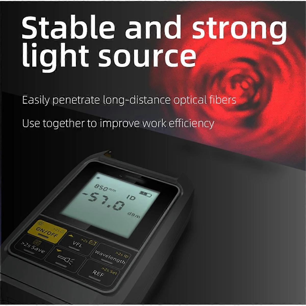 Optical Power Meter Visual Fault Locator Fiber Optic Light Meter,B