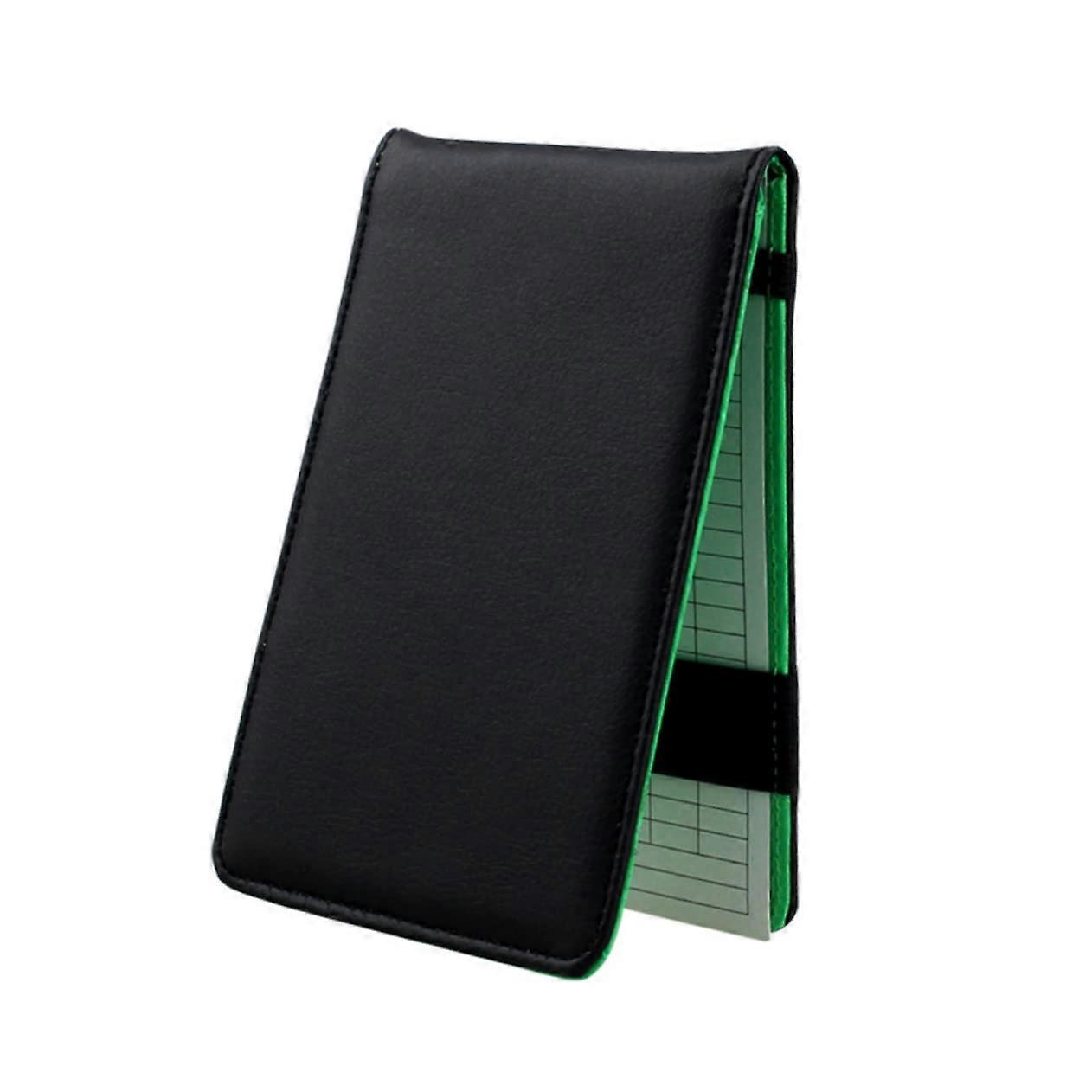 Golf Score Keeping Book - Lightweight Portable PU Scorecard Holder for Durable Course Tracking and Easy Score Recording