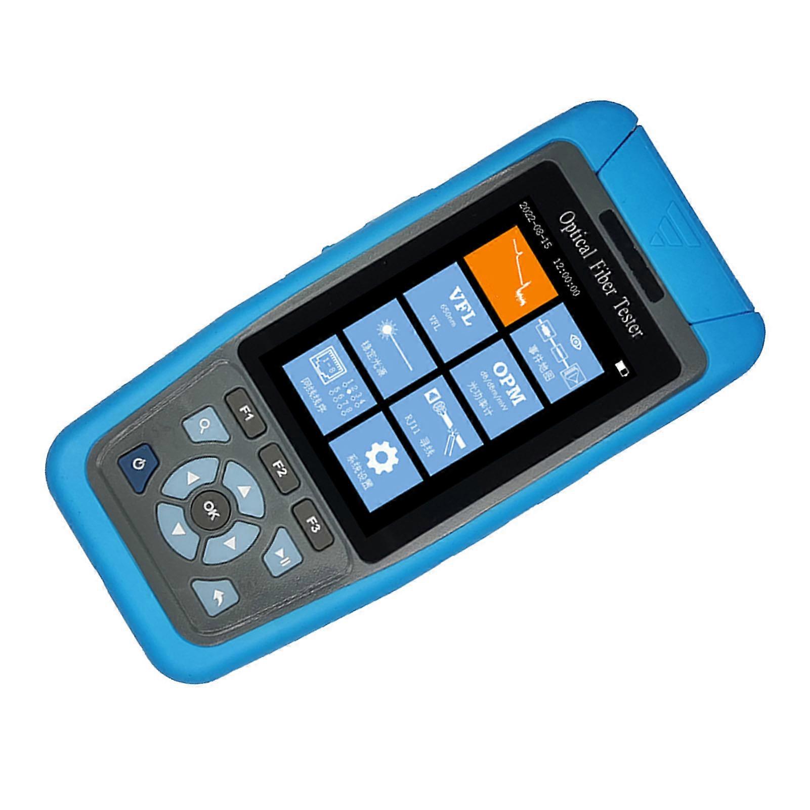 Multifunctional 1550nm OTDR Tester 24dB Fiber Power Meter 3.5" LCD