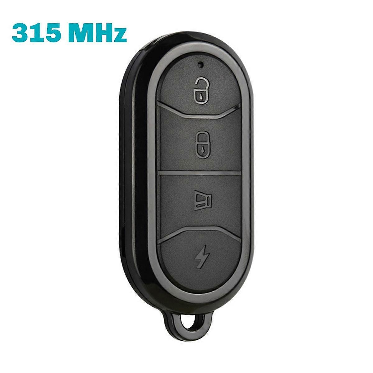 Universal 315 MHz Clone Remote Control 4-Button Key Fob Duplicator Replacement for Home Garage Door Opener