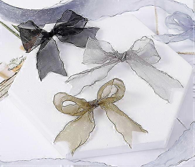 Transparent sheer ribbon, 1 inch wide, suitable for multi-scenario decoration