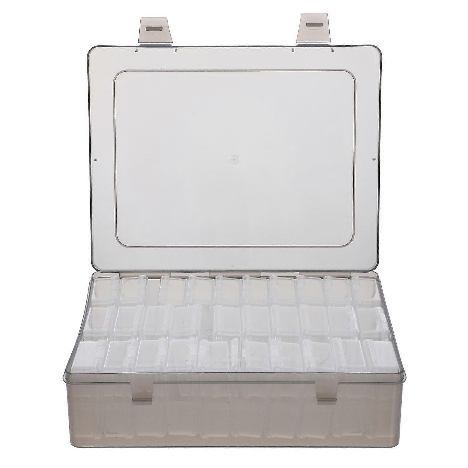 Crafts Storage Box Transparent Storage Box for Organizing Beads 1Set