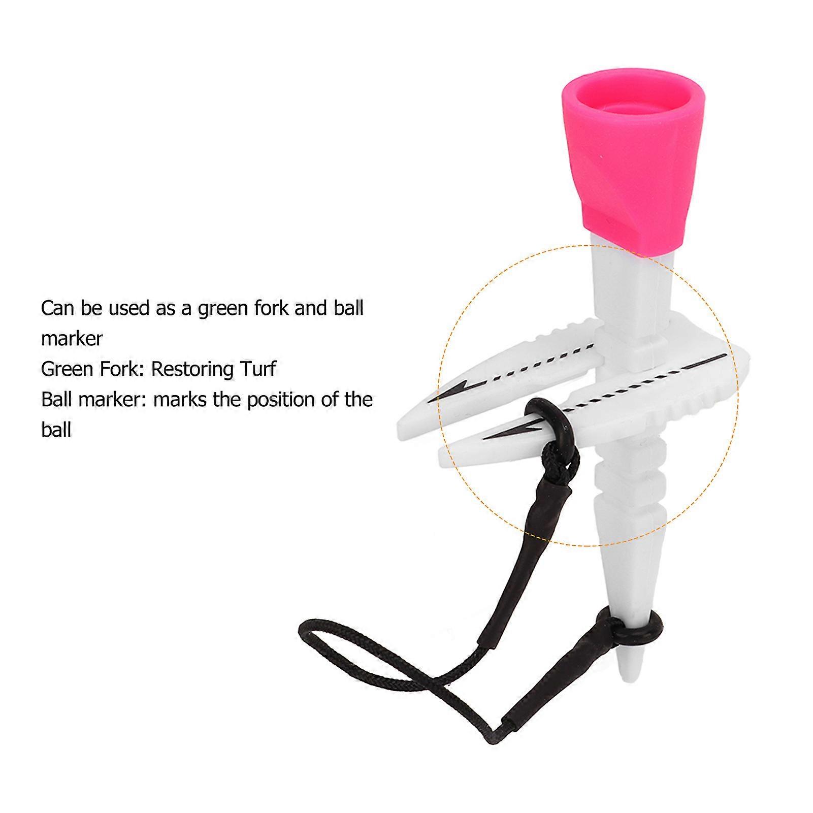 Multifunction Plastic Golf Training Tee with Scale & Anti-Fly Rope