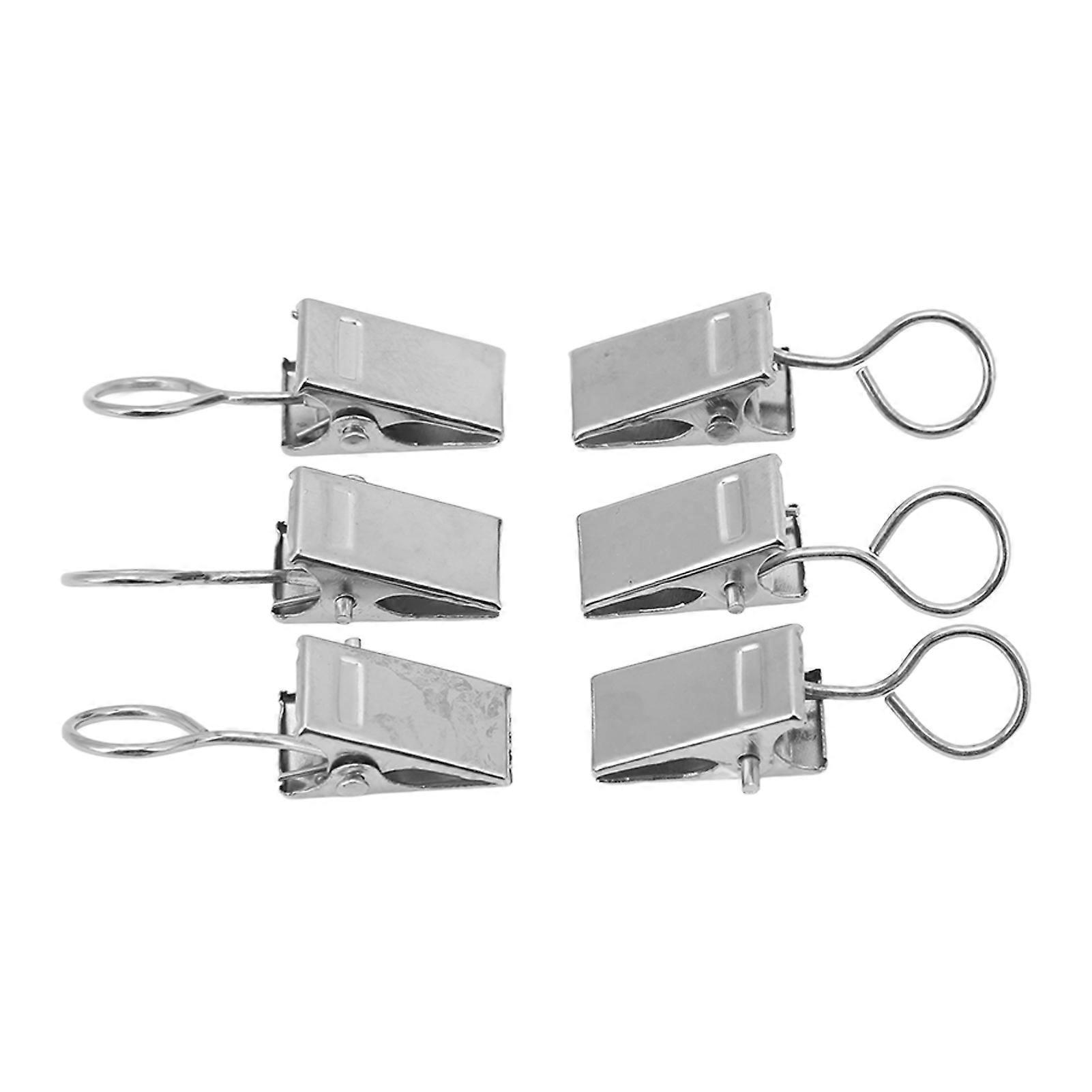 100Pcs Premium Metal Curtain Clips Rustproof Sturdy Iron Clips