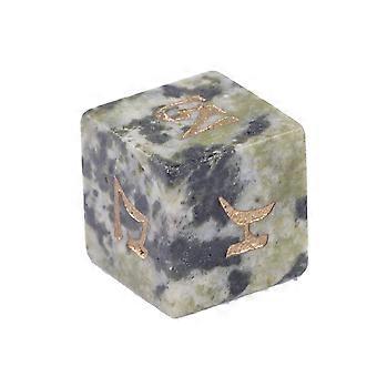 Natural Crystal 6 Sided Round Corner Dices Mult Sided Role Playing Dices for Table Game, Classroom Teaching Easy to Use Multicolor