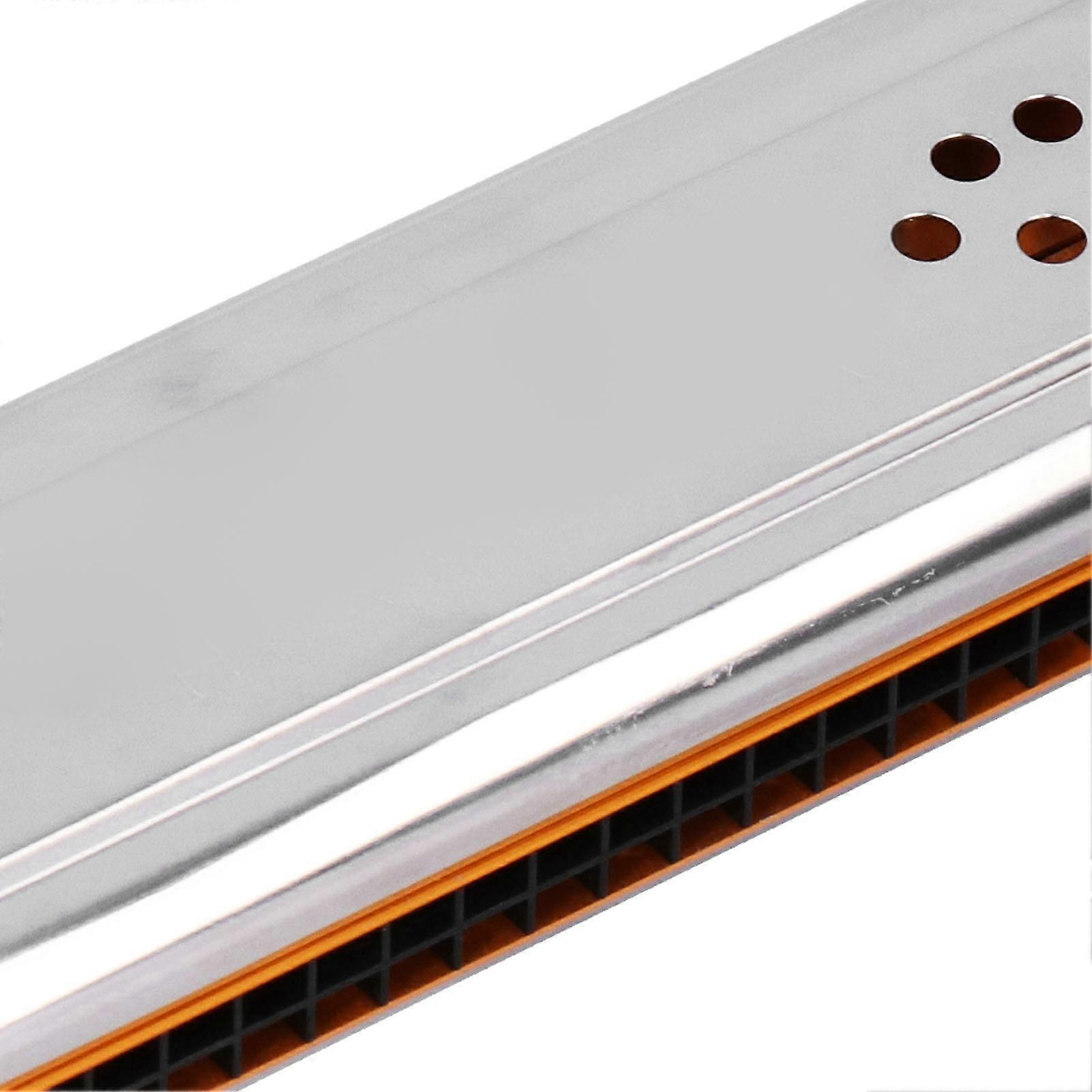 Tremolo Harmonica 24 Holes C&G Key Double-Side Silver with Box