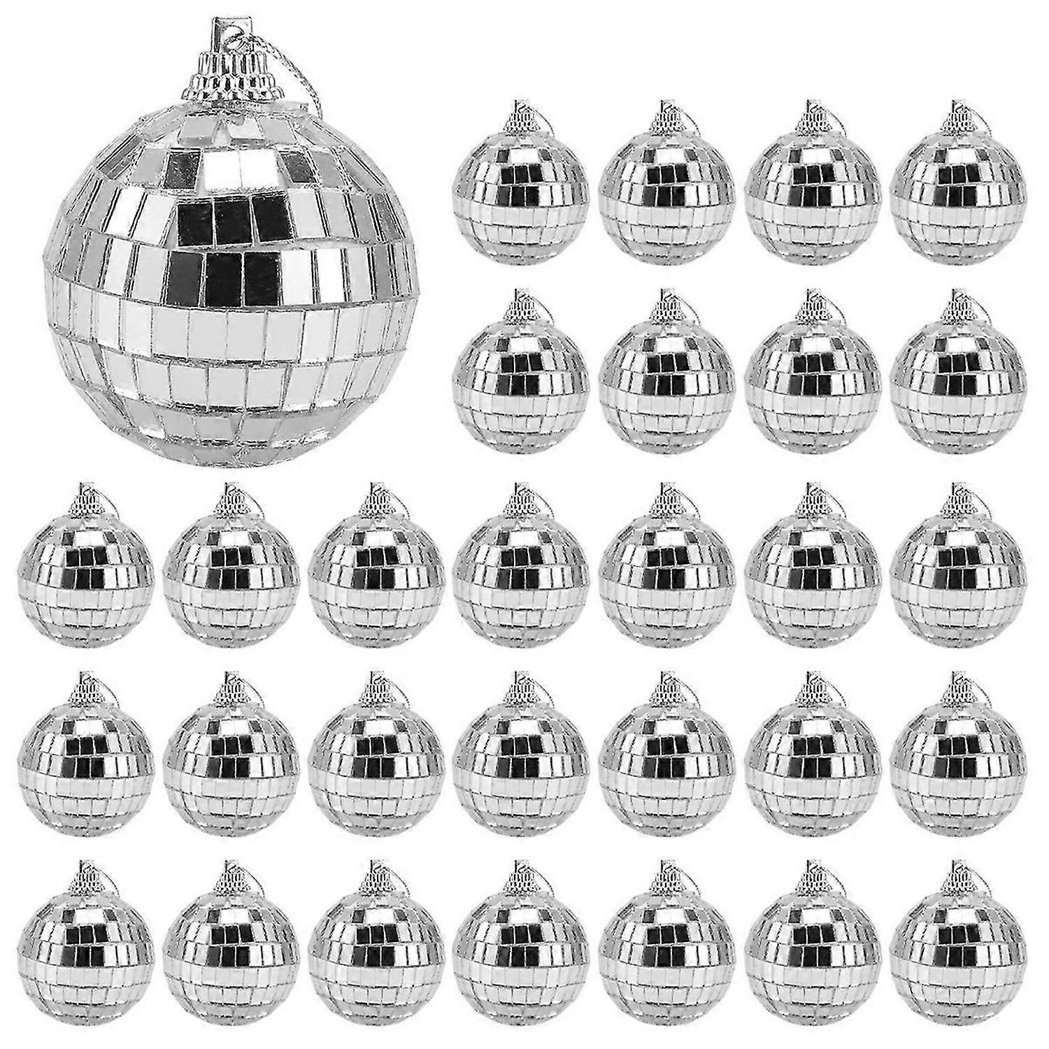 30 PCS Disco Mirror Balls 2 Inches Reflective Mirror Ball