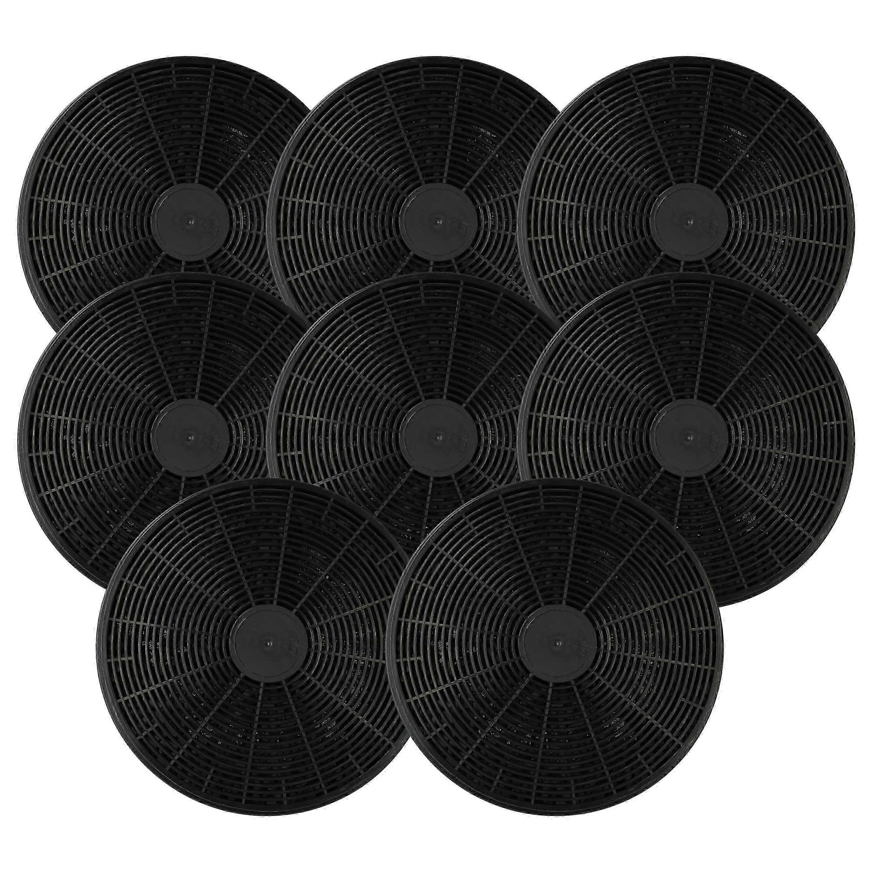 8x Activated Carbon Filter Replacement for Klarstein 10027530, CGCH2, 10027711, 10030983, K10001 Range Hood - 17.5 cm