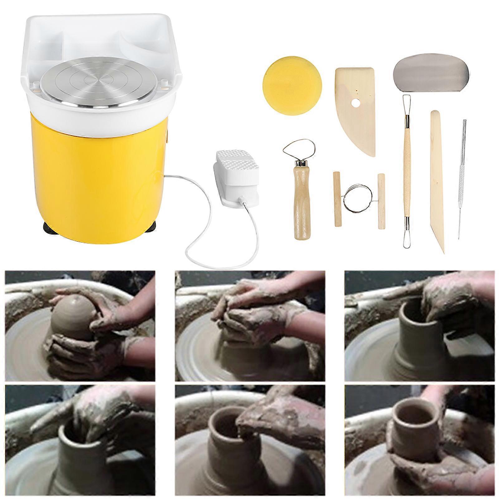 350W Ceramic Pottery Wheel Machine, 25cm Touch Screen UK Plug