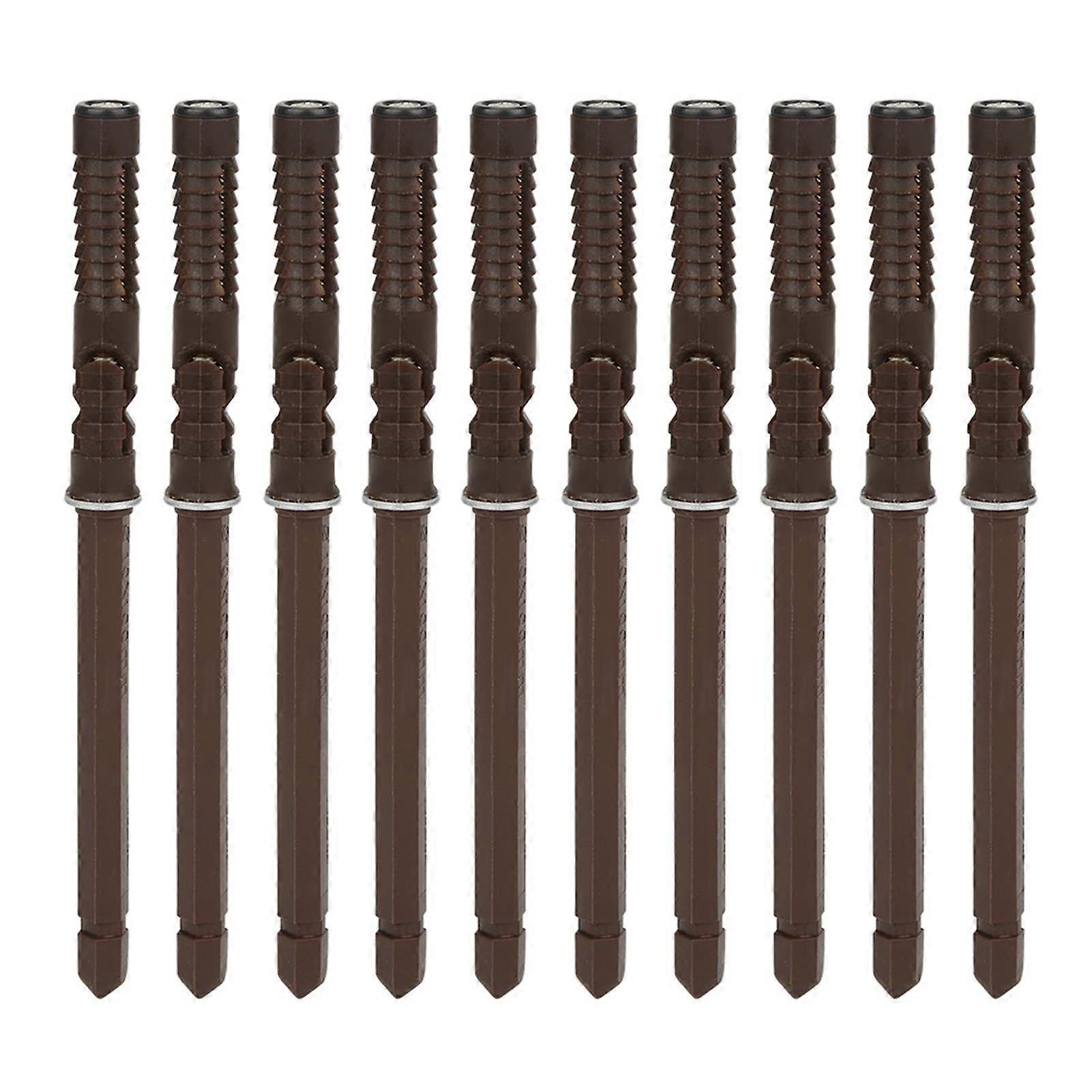 10Pcs 10x100 Concealed Wall Shelf Support Shelf Rack Fixing Brackets Kit Accessory