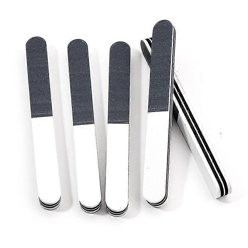 5-pack professional nail files, double-sided nail file, natural