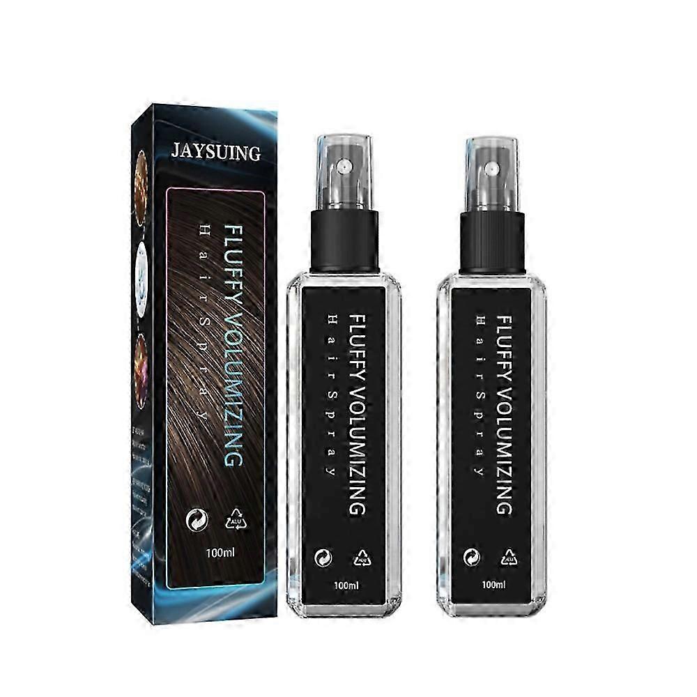 2pcs Magic Styling Fluffy Volumizing Hair Spray Avec Contrôle De L’huile Non Collant, Longue Durée Brillant Pour Tous Les Types De Cheveux
