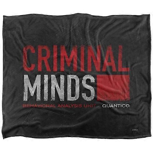 Criminal Minds Silky Logo Supersoft Blanket