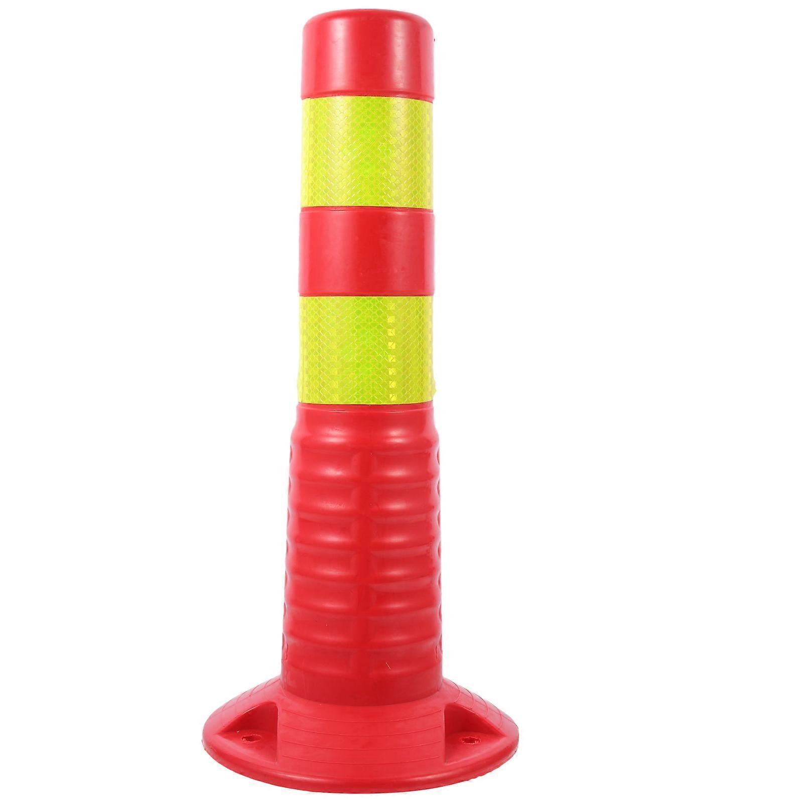 Reflective Safety Warning Column for Outdoor Use Durable Plastic Pile