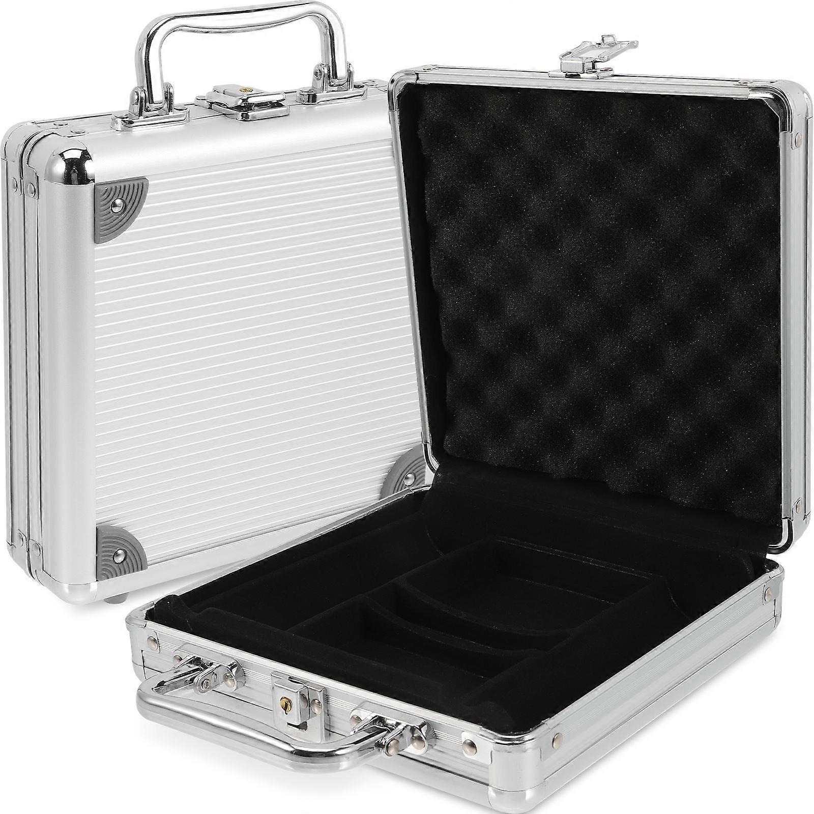 Poker Chip Case Alloy Poker Chip Case for Storage Use with Buckle Lock
