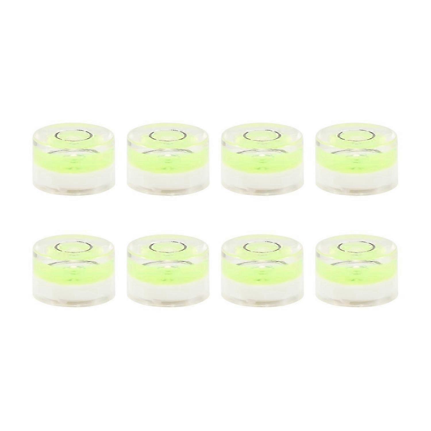 8Pcs Mini Circular Bubble Spirit Level Bullseye Levels Inclinometers