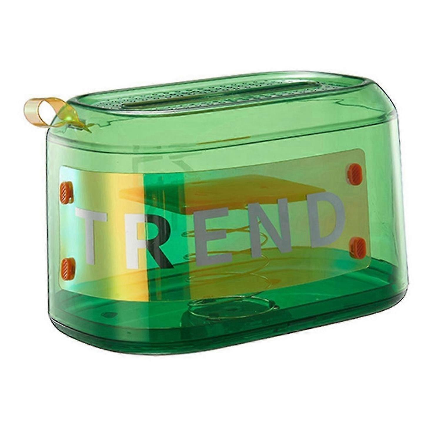 Automatic Lifting Paper Box Desktop Plastic Carton Green