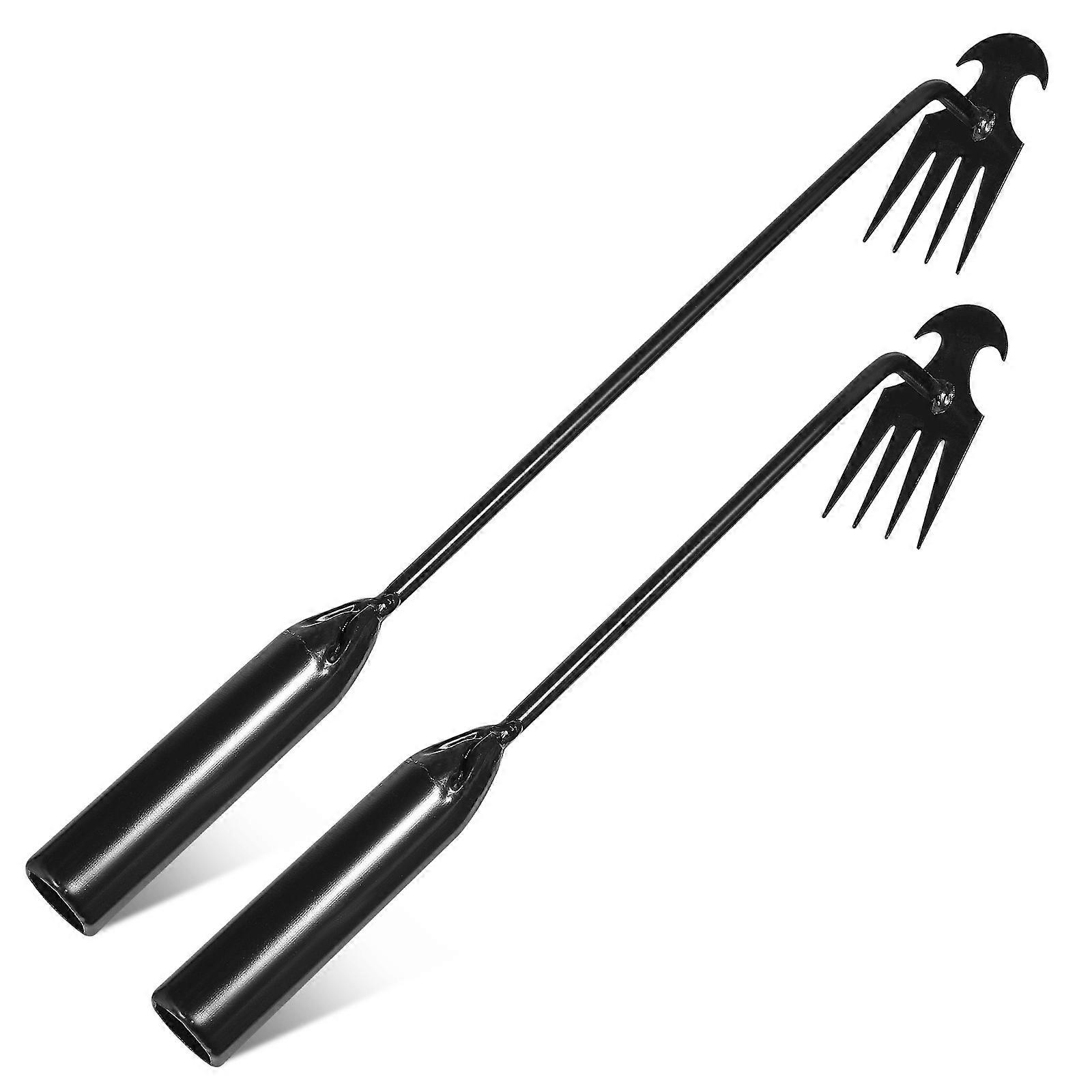 Grass Pulling Tool Garden Yard Tool Lawn Maintenance High Carbon Steel Assorted Color Soil Loosening 2 Pcs