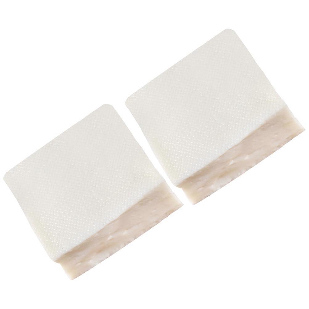 Artificial Tofu Simulation Model for Decor 2Pcs White PVC Food Prop