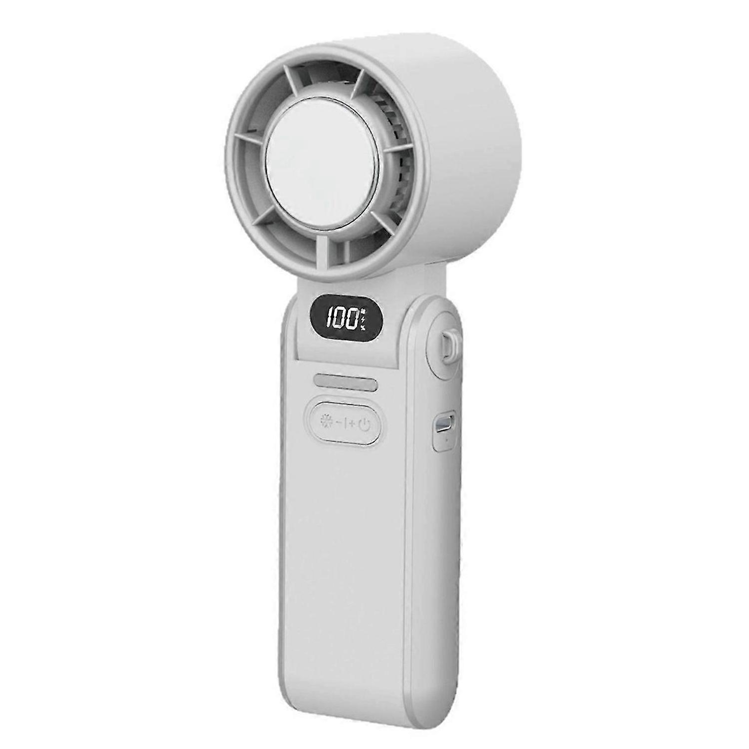 Portable Air Cooling Turbo Fan 3600mAh 100 Wind Speeds Adjustable Outdoor Foldable Handheld Fan with