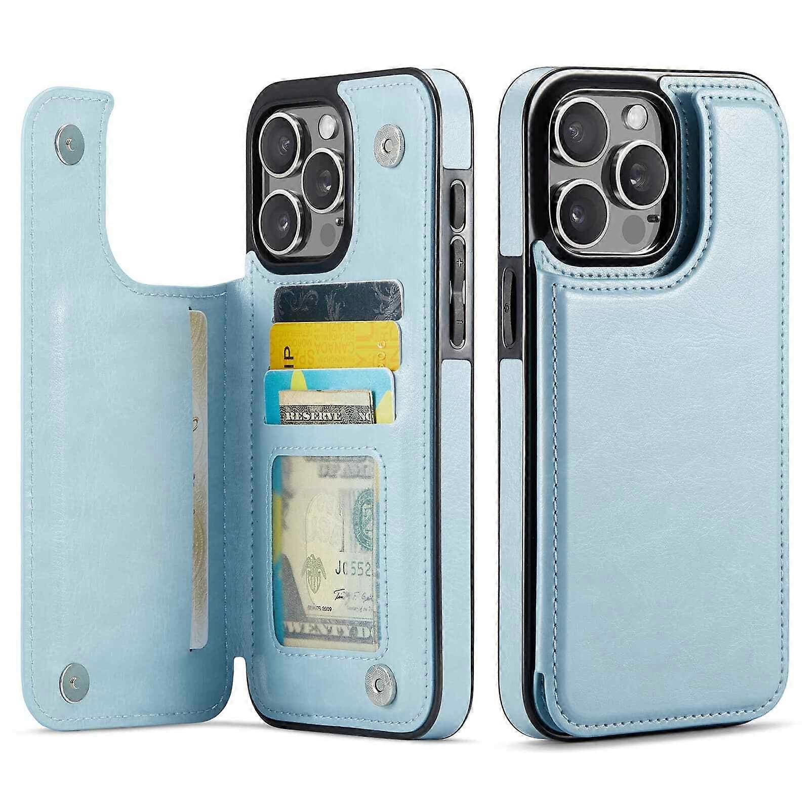 Wallet Case for iPhone 16 15 14 13 12 11 Pro Max SE 2022 8 7 Card Slots Magnetic
