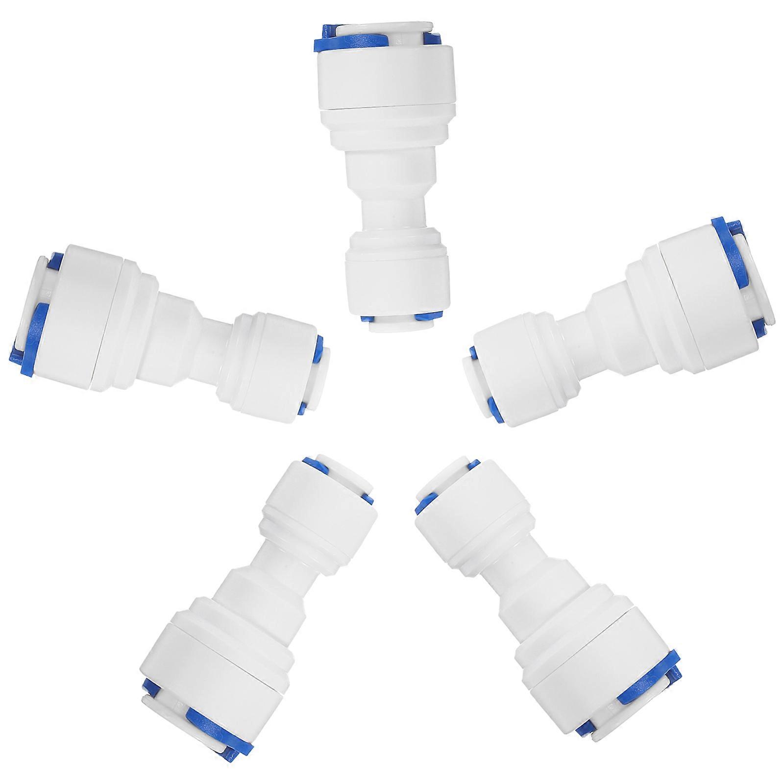 Water Line Adapter Water Purifier Connector Quick Connect Straight Push 25Pcs