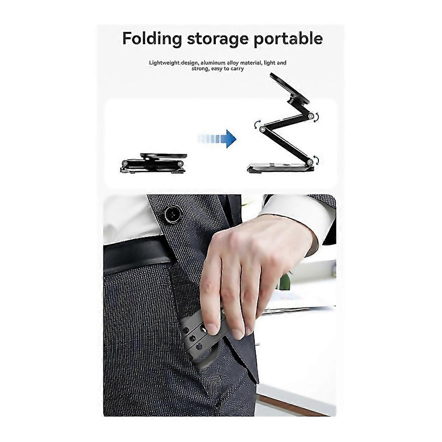 For Magnetic Phone Tripod Stand Selfe Stick Desktop Smartphone Holder