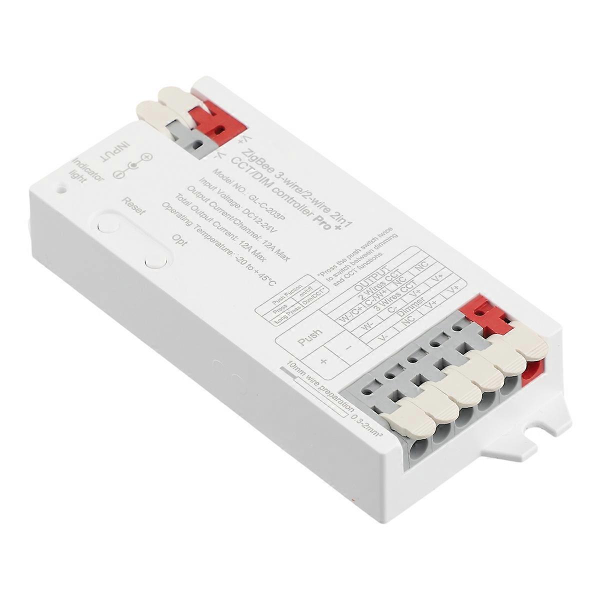  ZigBee 3.0 Pro+ 2In1 CCT Dimmer LED Strip Controller DC12-24V