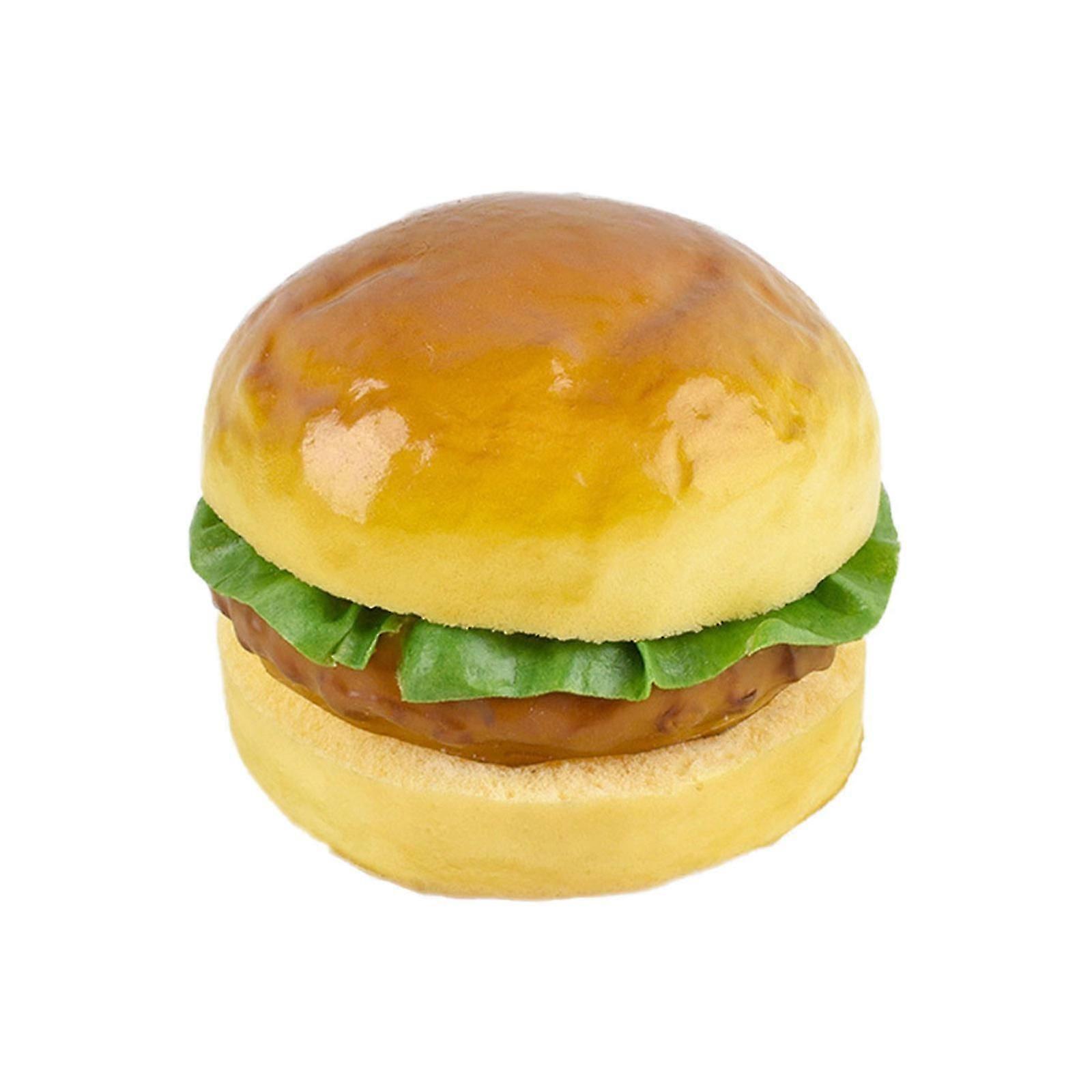 Imitation Hamburger Props Window Display Accessory Artificial Hamburger for Window Display and Kitchen Decoration Multicolor Cs