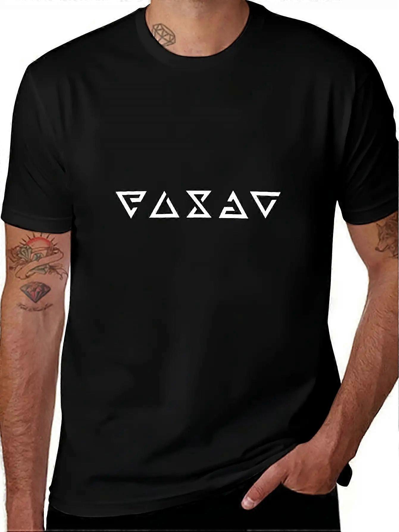 Camisetas gráficas con signos y símbolos de The Witcher, diseñadas para hombres grandes y altos.-SWRYI135