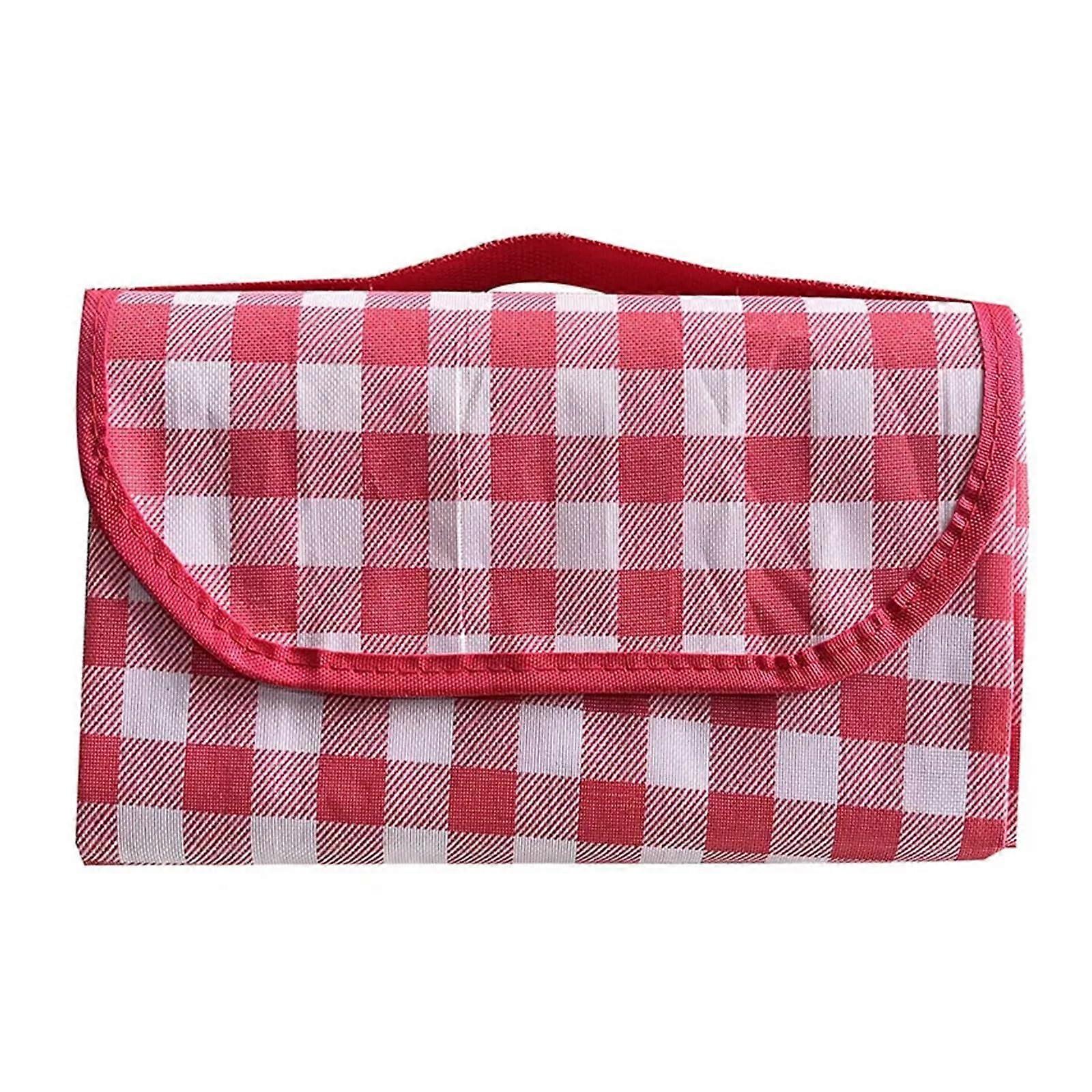 WaterResistant Foldable Outdoor Picnic Mat Red 100x150cm Size Foldable Design Portable Mat