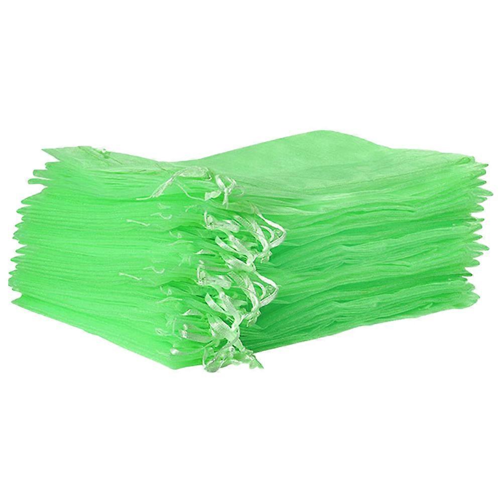 Nylon Fruit Bag Fruit Protective Bags with Drawstring for Storage 100Pcs