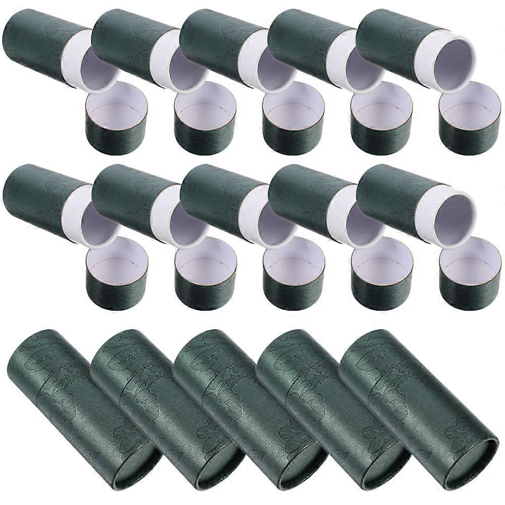 Green Essential Oil Bottle Packing Box for Storage Use with Lid 45Pcs