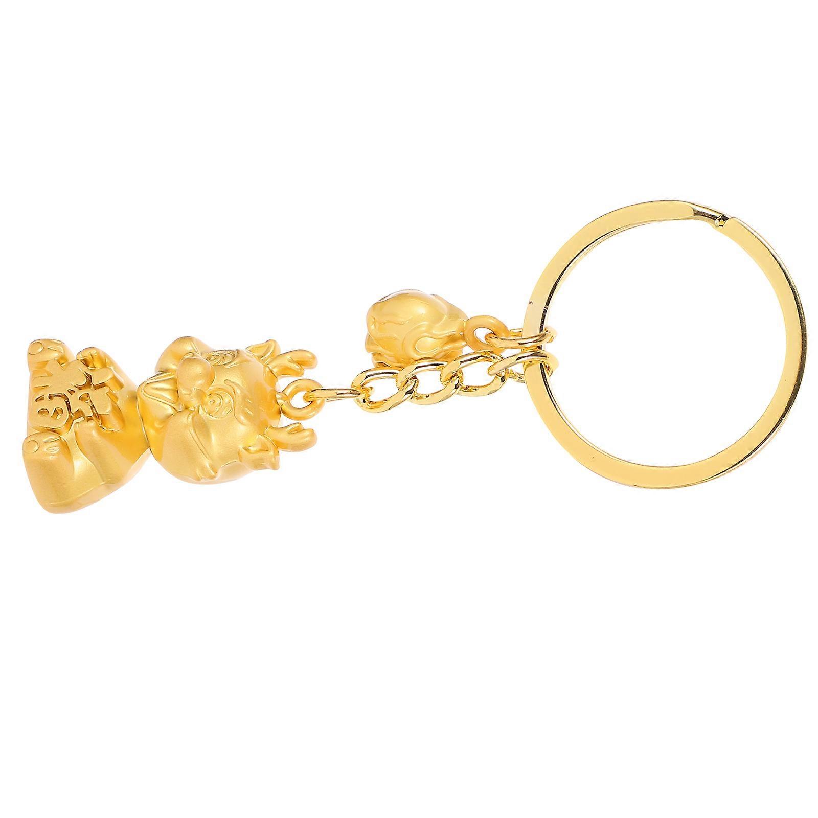 3D Dragon Keychain Fashion Ornament For Gift Giving 4Pcs And Rust-resistant Accessory