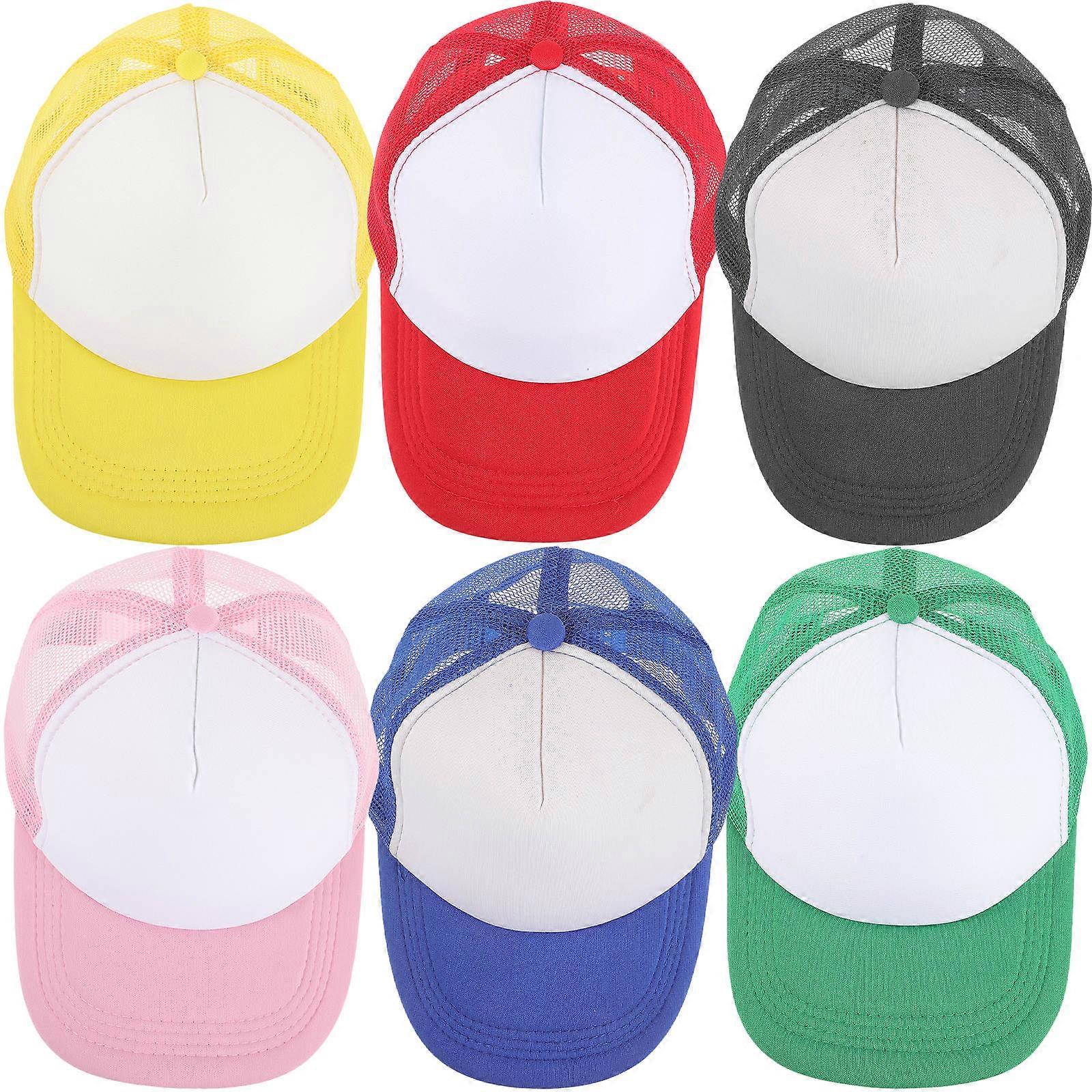 Polyester Sublimation Baseball Hats for Heat Transfer 18Pcs Mesh Caps