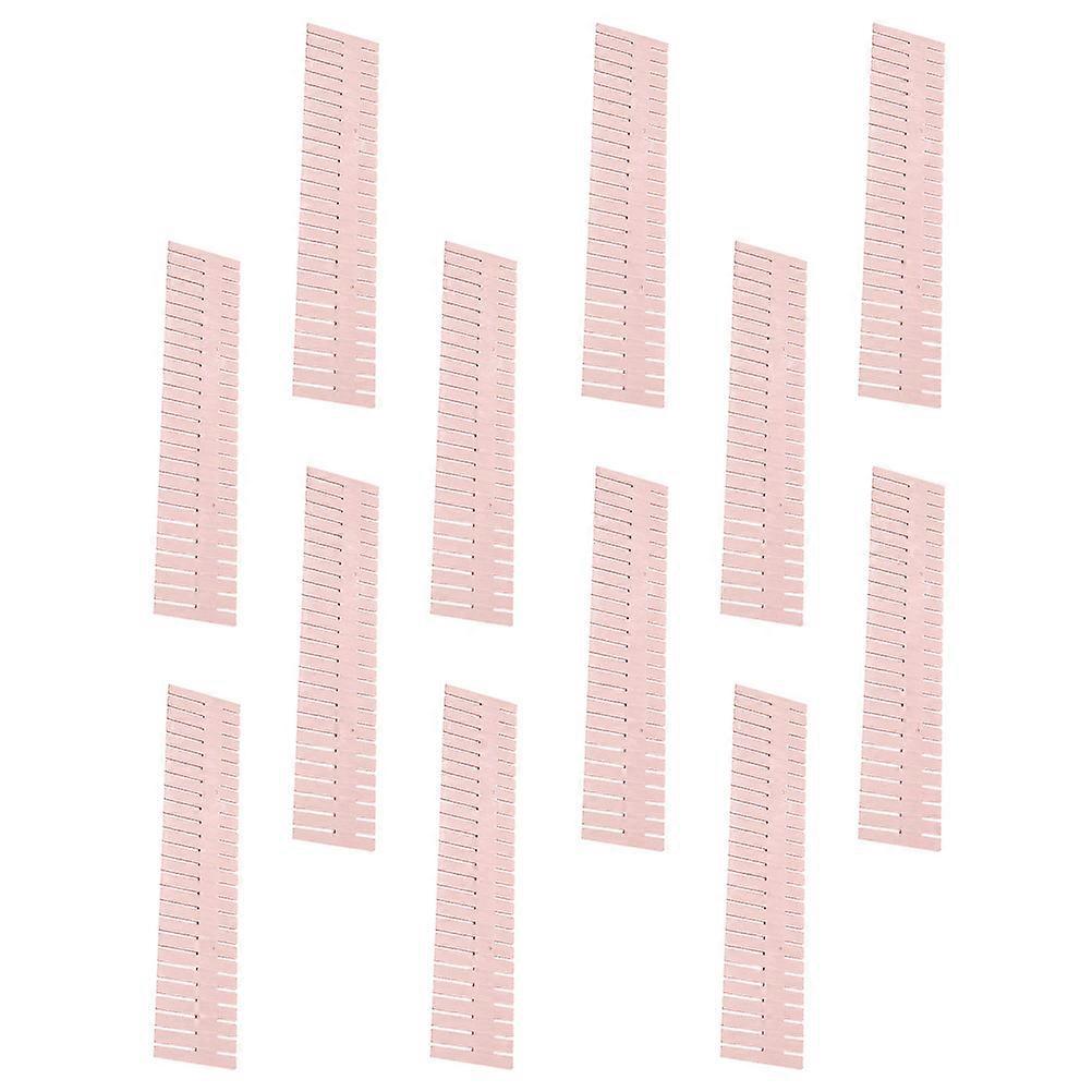 40Pcs Plastic Drawer Separator Pink for Home Use Free Combination