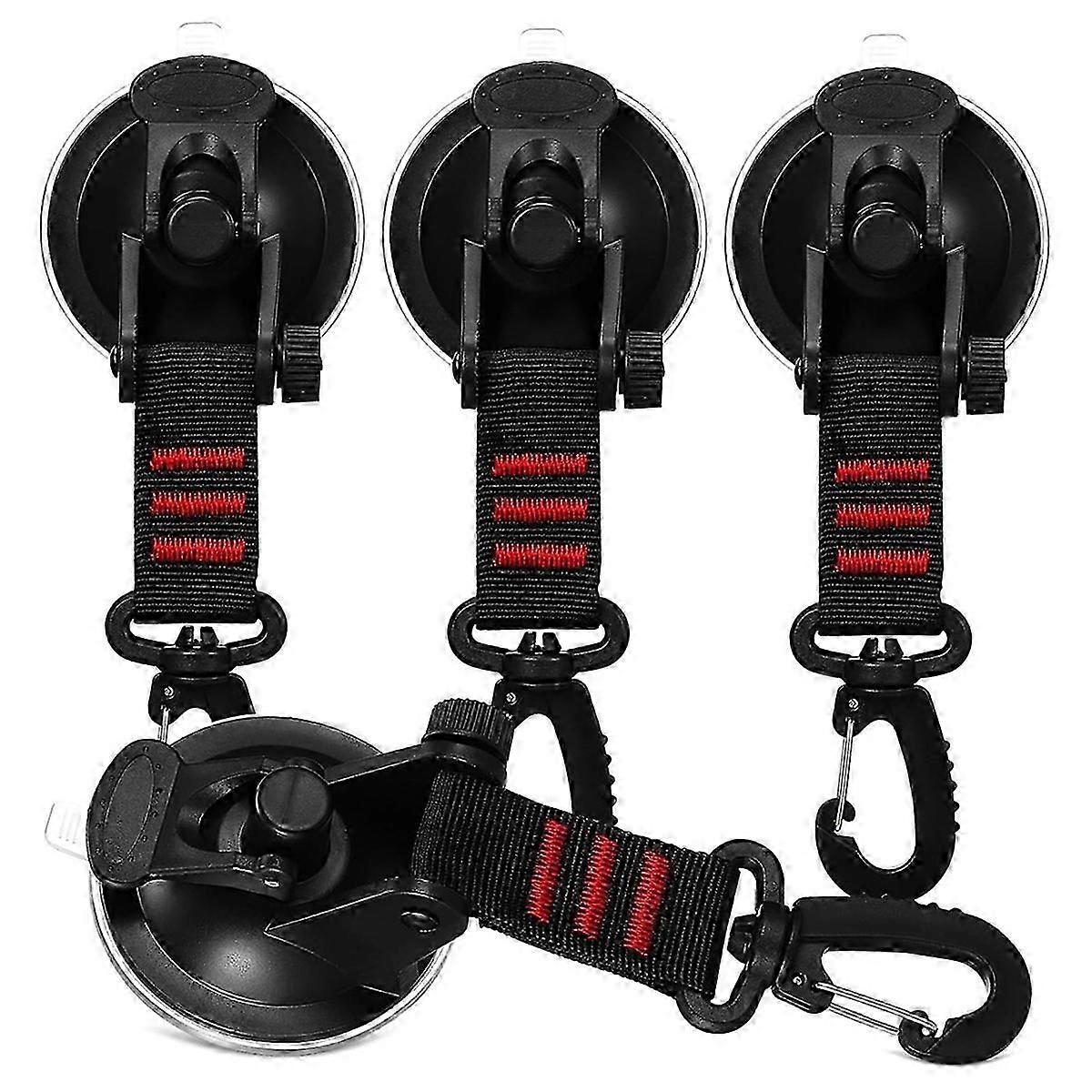 4Pack Window Suction Cup Hooks Rotation Secure Heavy Duty Suction Cup