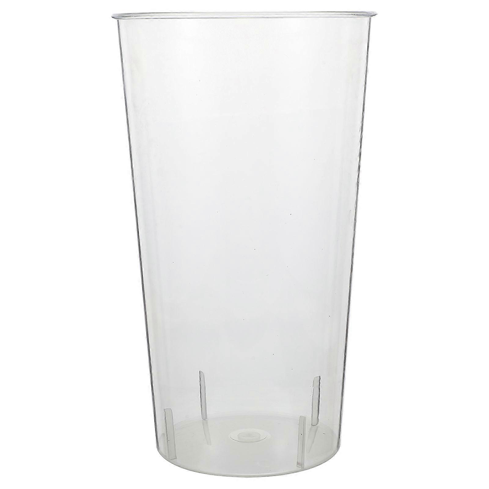Transparent Bucket Flower Vase For Flower Shop Use Modern Simple Style 1Pack