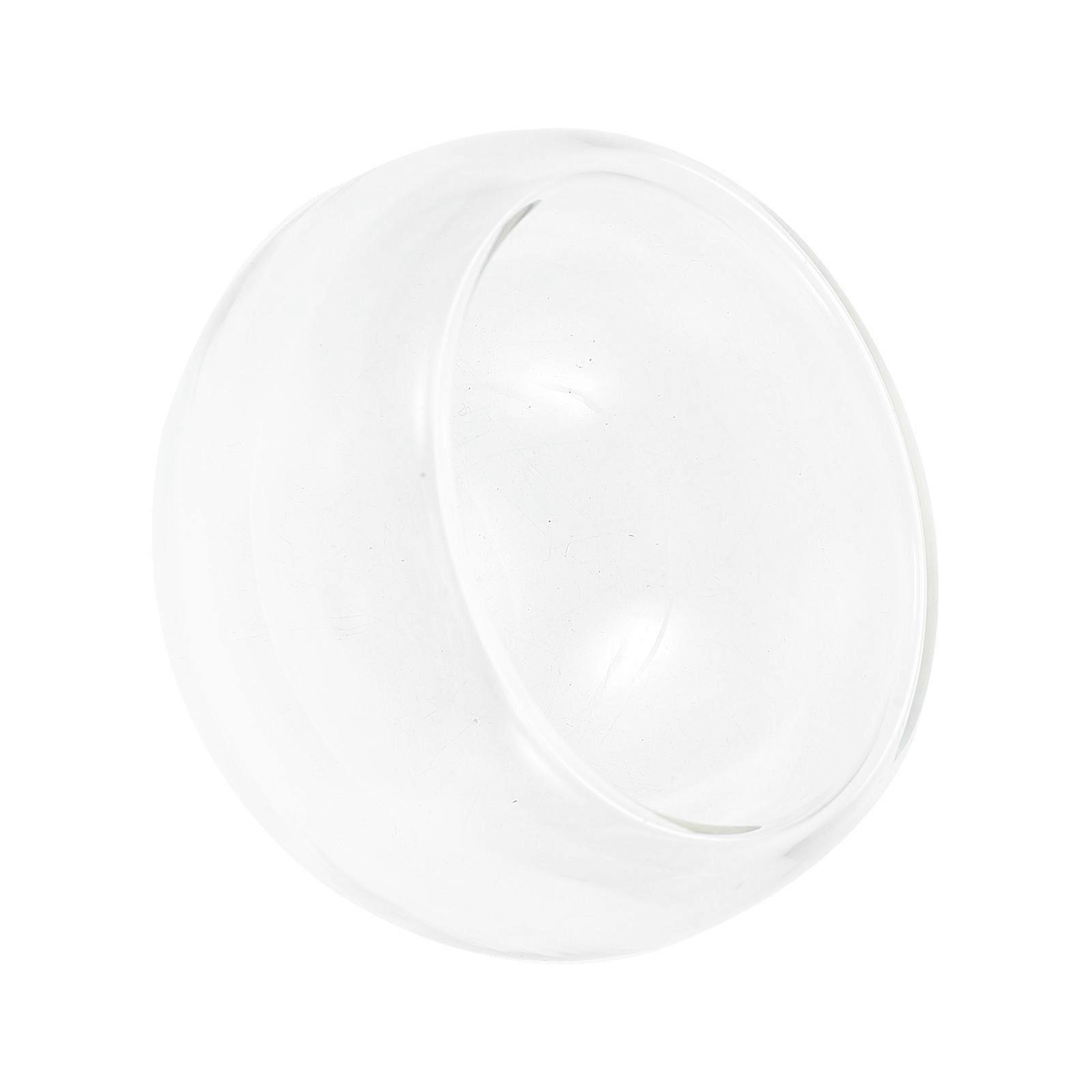Double Wall Glass Candle Cup Heat Resistant Use 2Pcs for Home