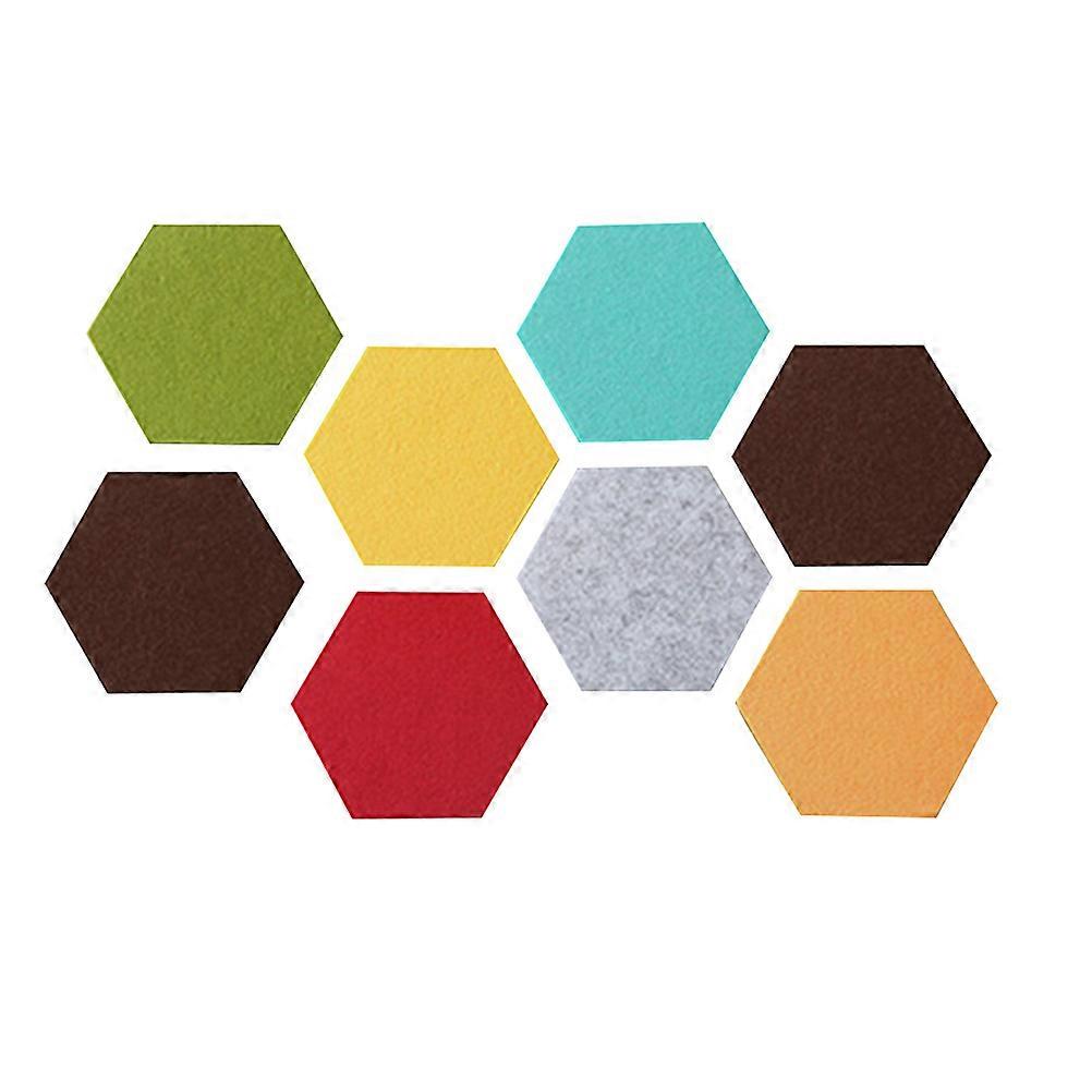 Multifunctional Felt Wall Sticker Hexagon Shape for Decoration 16Pcs