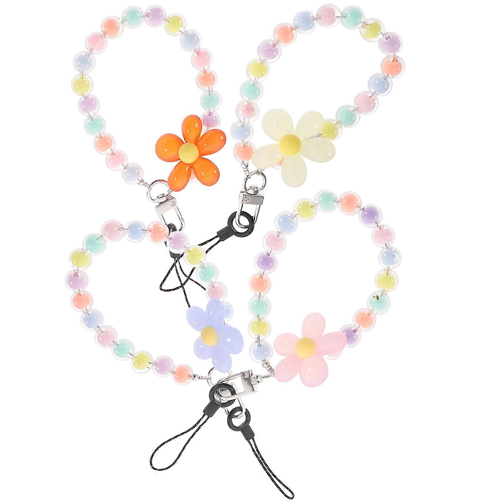 Colorful Key Chain Phone Accessory Suitable For Office And Dating Rectangular Shape 12Pcs