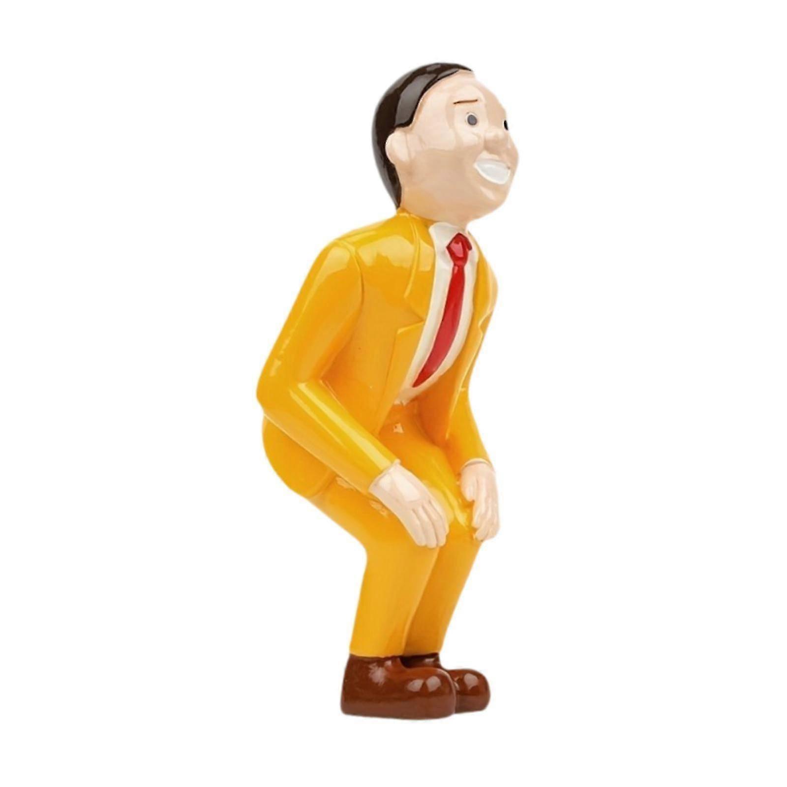 Funny Character Statue Crafts Resin Ornament for Office Study Room Bookshelf 2025