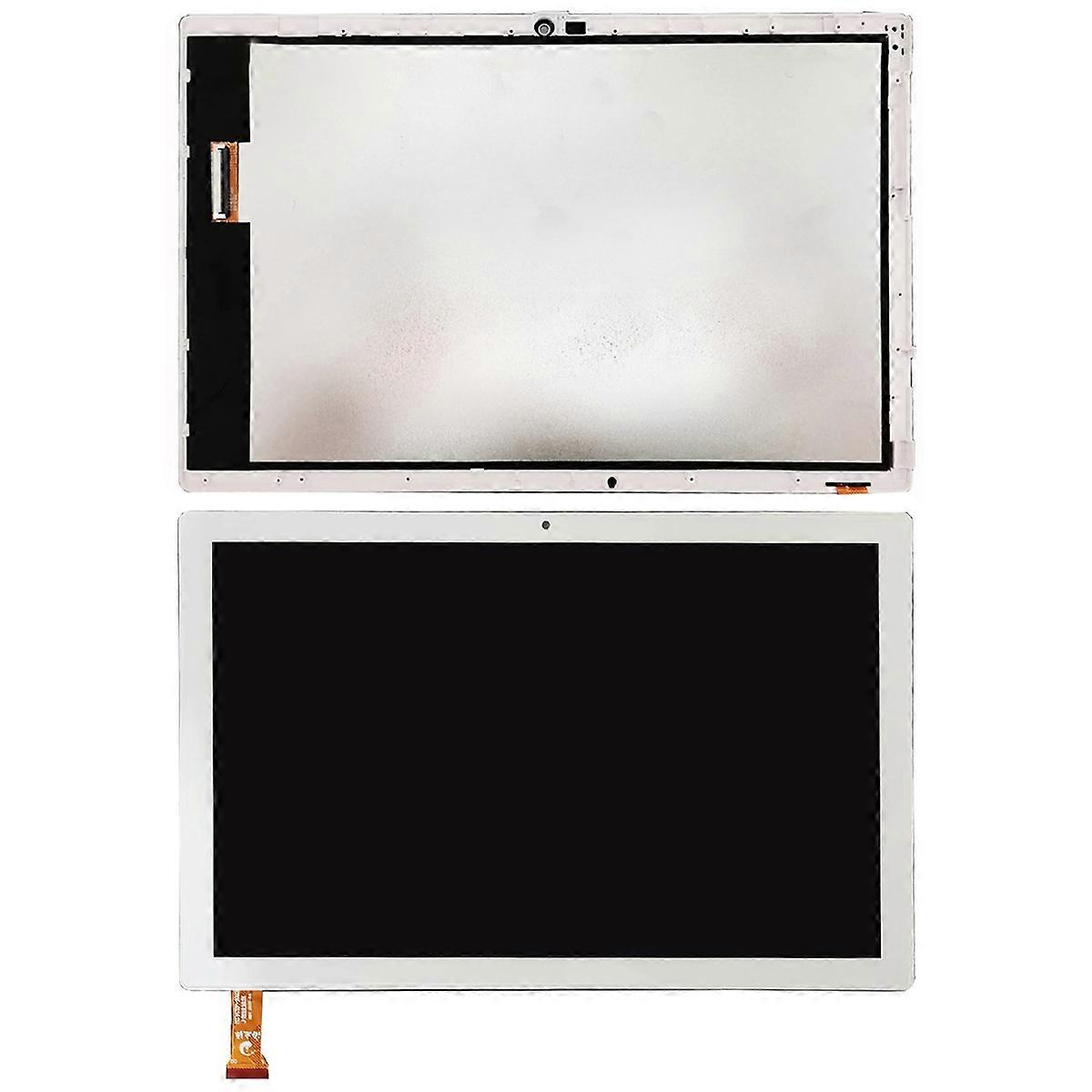 TKdaddy For Blackview Tab 8 OEM Grade S LCD Screen and Digitizer Assembly + Frame (Without Logo) - White