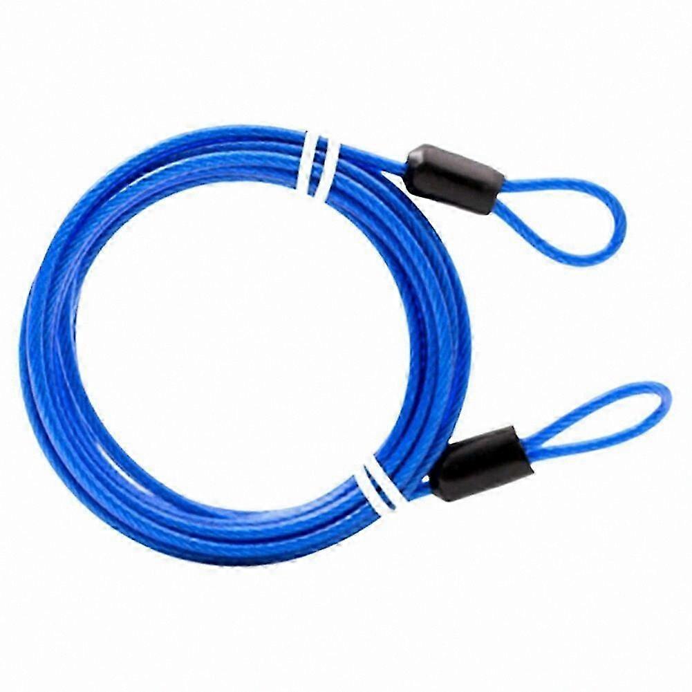 Durable Anti-Theft Braided Steel Bike Lock 2M Double Loop for Motorcycles & Cycling Security Solution Lightweight Portable Design